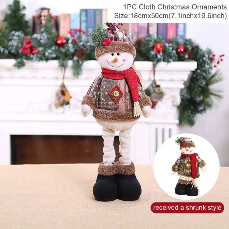 Telescopic Christmas Doll Merry Christmas Decorations For Home 2025 Christmas Ornament Xmas Navidad Noel Gifts New Year 2026