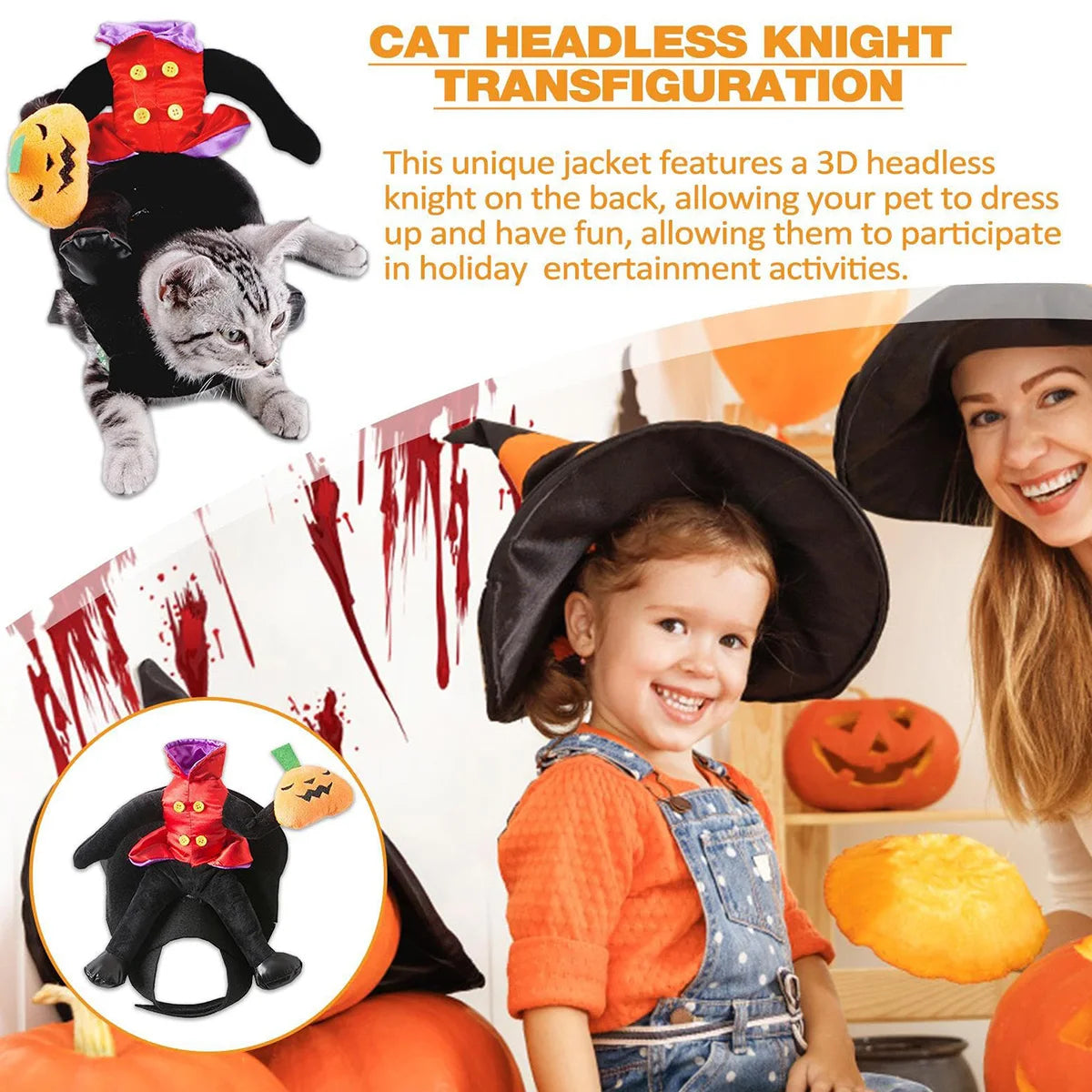Dog Cat Costume Christmas Pet Cowboy Rider Horse Outfit Halloween Cat Dog Funny Clothes Cosplay Dress For Small Medium Large Dog