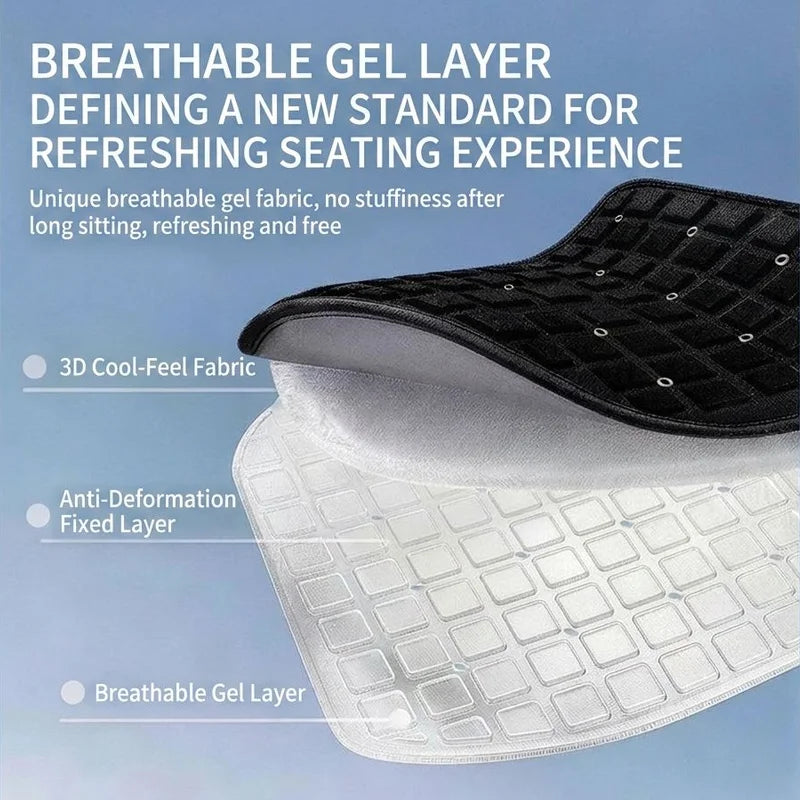 Gel Cooling Car Chair Seat Cushion Fan Summer Cool Pad Auto Sensor Cooling Mat Ventilation Cushion USB  Air-conditioning Seat