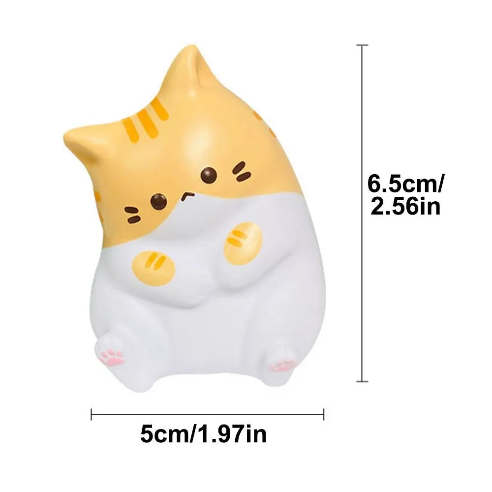 Cat Stress Relief Squishy Toy PU Slow Rising Squeeze Toys Antistress Ball Cartoon Table Ornaments Squishy Stress Reliever Toys