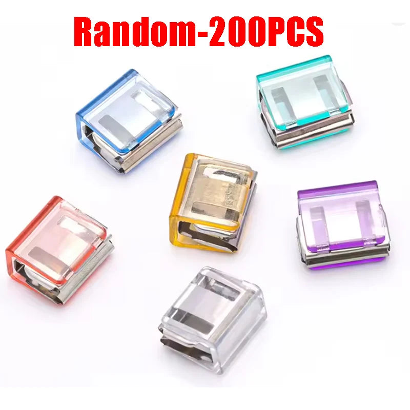Creative Push Clip for File Organization Test Paper Storage Classification Folder Binder Sturdy Sliding Clip for Documents Books