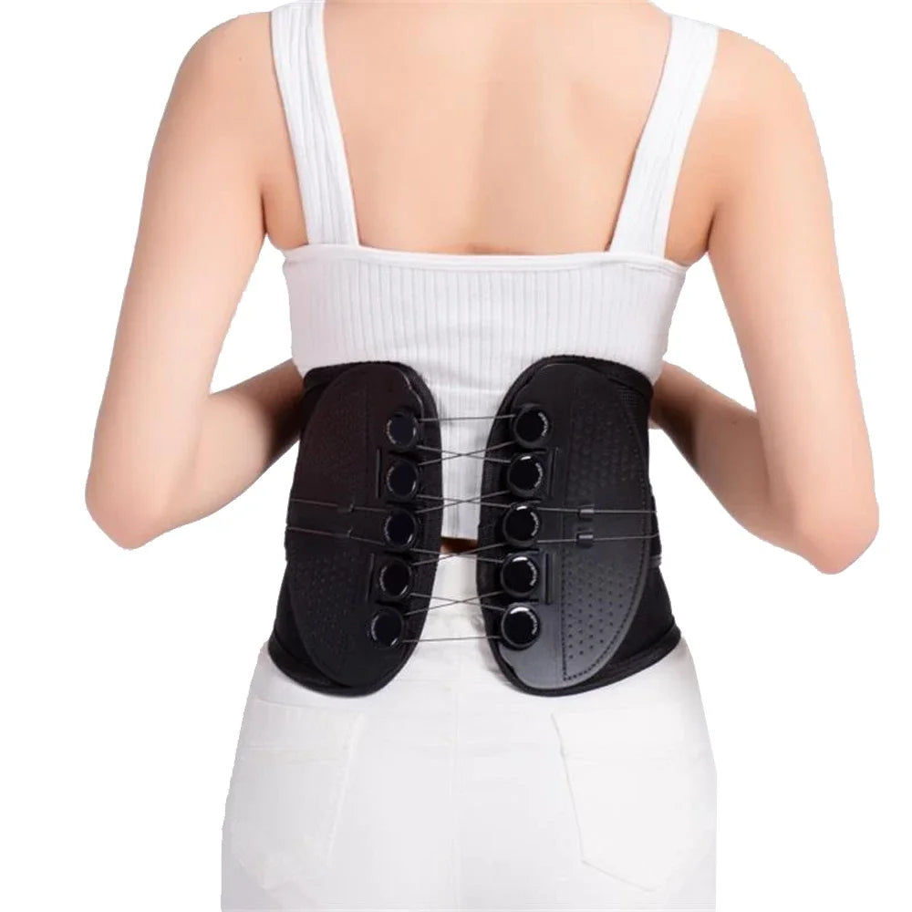 New Double Pull Waist Brace Back Lumbar Support Corset Woman Man Waist Trimmer Belt Injury Muscle Posture Corrector Belt
