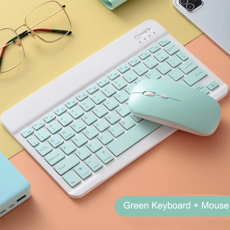 Bluetooth Keyboard and Mouse For iPad Xiaomi Samsung Huawei Phone Tablet Slim Mini Wireless Keyboard For Android IOS Windows