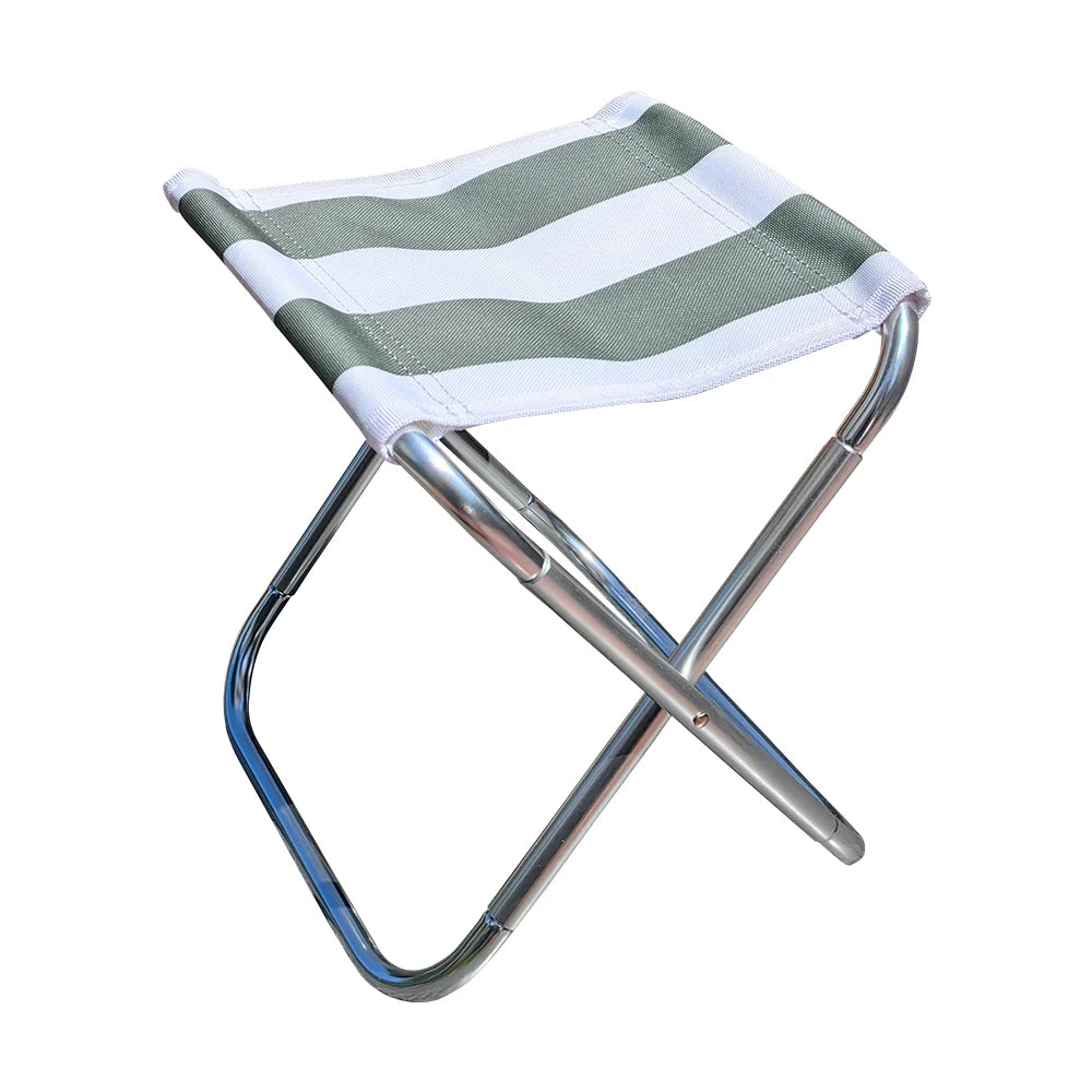 Outdoor Aluminium Alloy Portable Folding Picnic Camping Stool MIni Storage Fishing Chair Ultralight