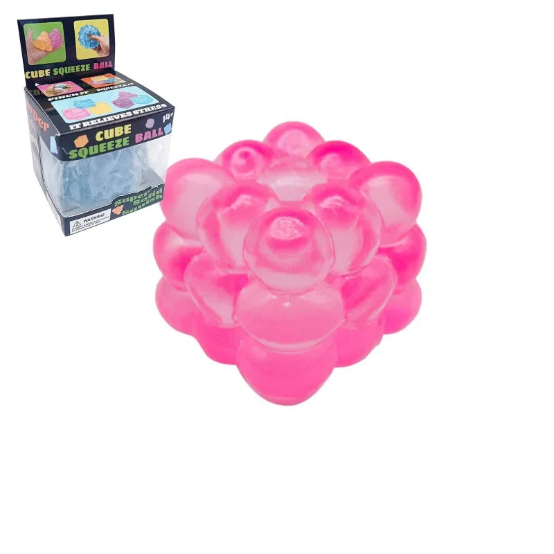 New three-dimensional candy kneading music adult kids Stress Relief Squeeze sensory Toys Decompression Simulation Cube