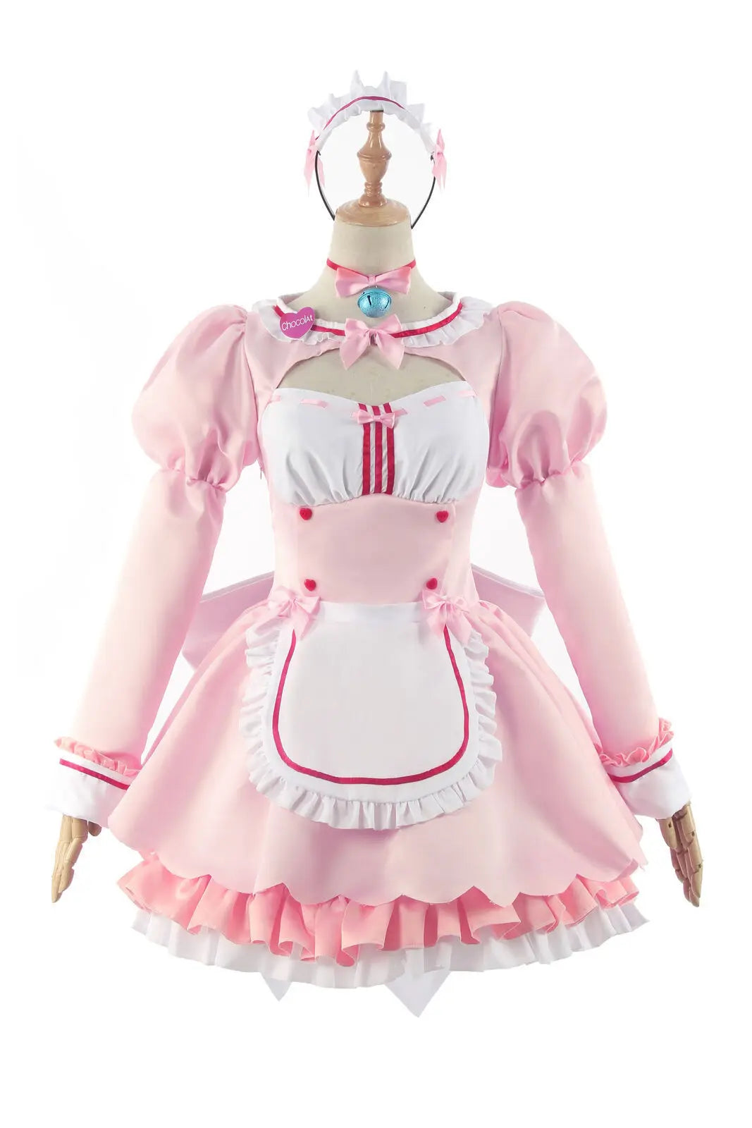 Game Cosplay Chocola Nekopara Costume Vanilla Suits Cat Girl Maid Costume Lolita Lovable Pink Blue Outfits Halloween Costumes