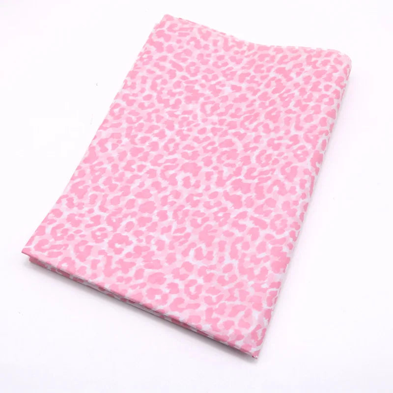 10pcs Gold Tissue Paper DIY Gift Wrapping Paper  Handmade Craft  Leopard Star Pattern  Floral Packaging Material Arts Supplies
