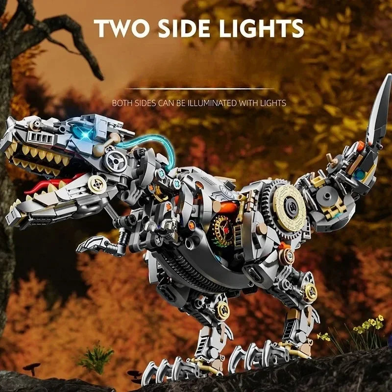 Children's Building Block Model 1268Pcs Mechanical Tyrannosaurus Rex Dinosaur Toy Boy's Birthday Gift