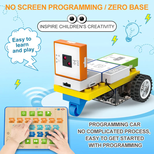Educational Logic Building Blocks Set for Kids - Electronic Construction Programming Toy for Learning Physical Computing