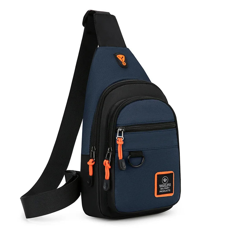 Men's leisure outdoor hiking bike shoulder bag, waterproof sports crossbody bag, travel backpack, men's chest bag, shoulder bag