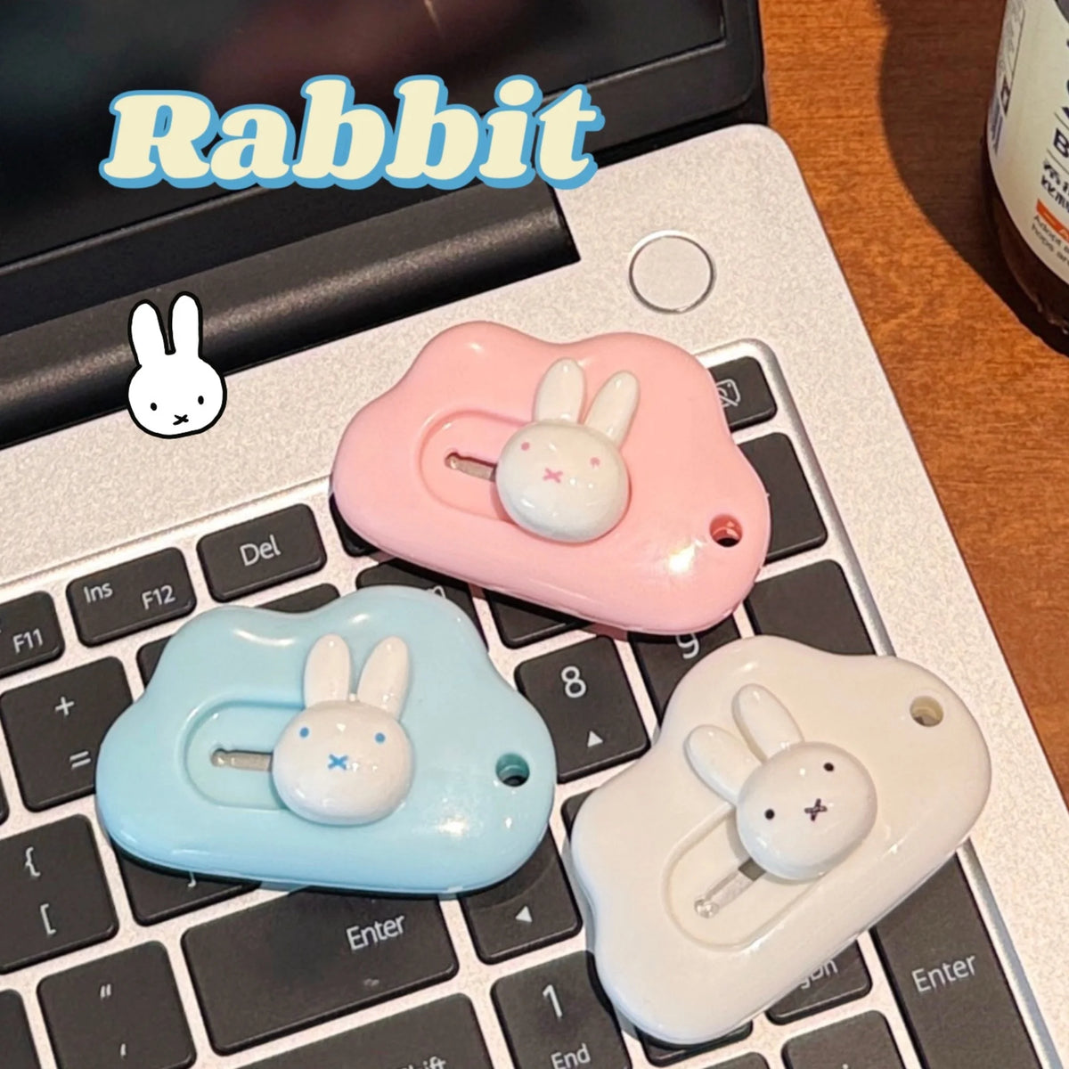 1/3 Pcs Cute Miffy Art Knife Cartoon Portable Student Paper Cuttings Small Knife Miffy Merchandise