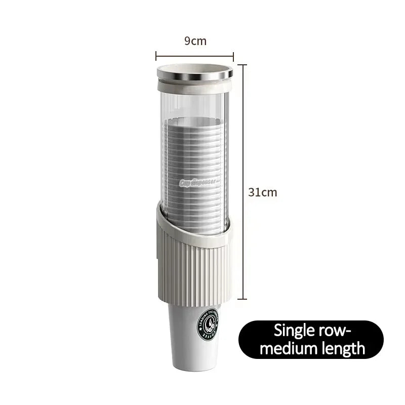 Disposable cup cup holder wall mounted water dispenser high-end paper cup holder water cup storage bar counter rack