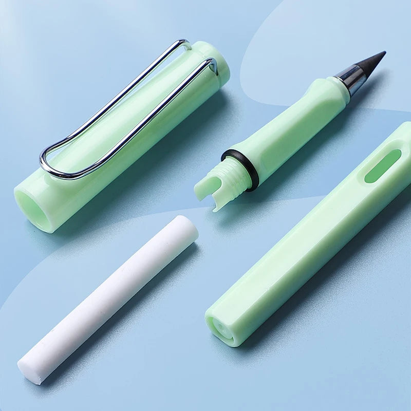 HB Eternal Pencil Mechanical Pencils no need to Sharpen Easy to Wipe Cute DIY Kawaii Korean Stationery School Supplies for Child