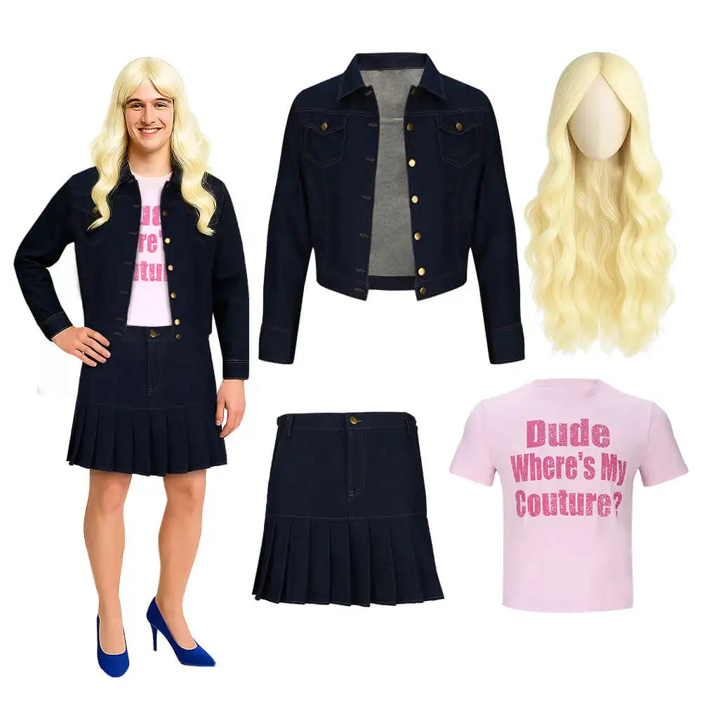 Men's White Chicks Cosplay Kevin Copeland Brittany Wilson Marcus Anthony Tiffany Wilson Costume Wig Cross-Dressing Takerlama
