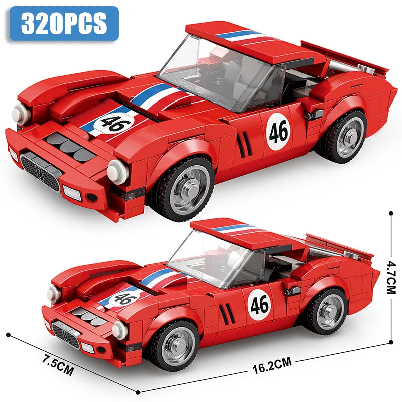 Speed Series Racing Sports Vehiclea Technique Car Supercar Building Blocks Set Bricks Classic MOC Model Toys For Kids