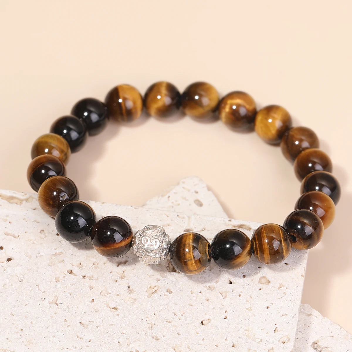 S925 Sterling Silver Natural Stone Bracelet Amethyst  Lava Stone Dragon Pattern Bracelet Jewelry Gift Pulsera De Plata 925
