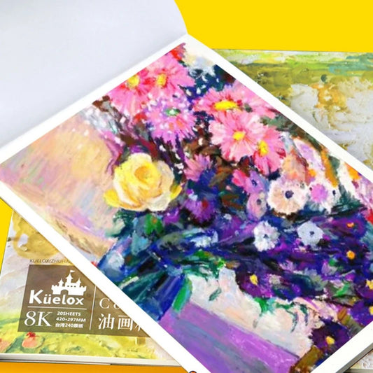 20 Sheets Premium Pastel Paper Blank Paper 112lbs/240g Sketchbook for Oil Pastels Crayons Mixed Medium Heavyweight Drawing Paper