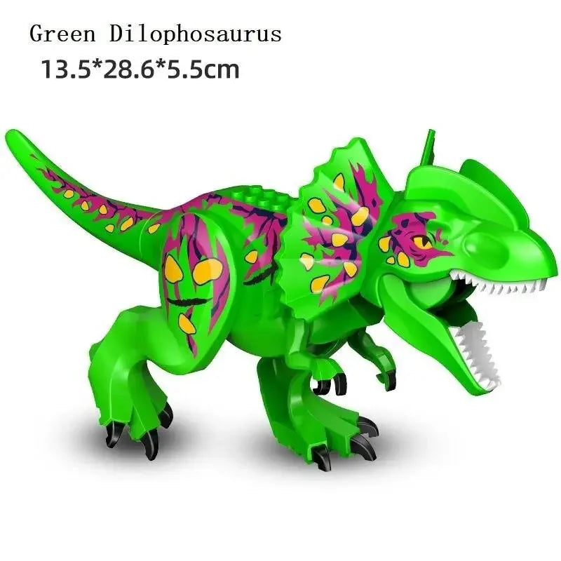 Jurassic World Brutal Raptor Building Blocks Dinosaur Model Tyrannosaurus Indominus T-Rex Assemble Educational Toy For Kids Gift