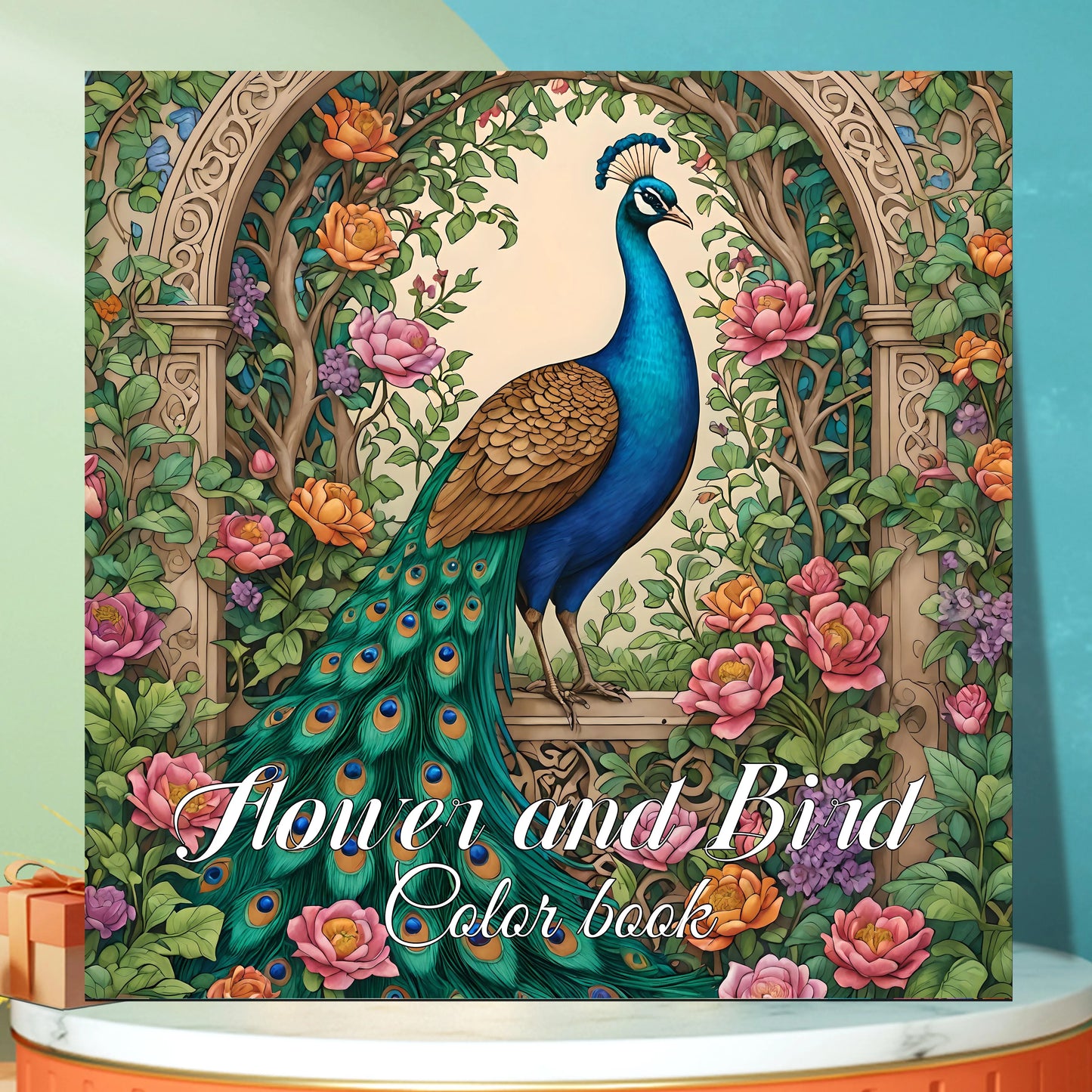 Flower and Bird Color Book Adult Handbook Graffiti Painting Drawing Books Creative Artistic Coloring Book for Teens and Adult