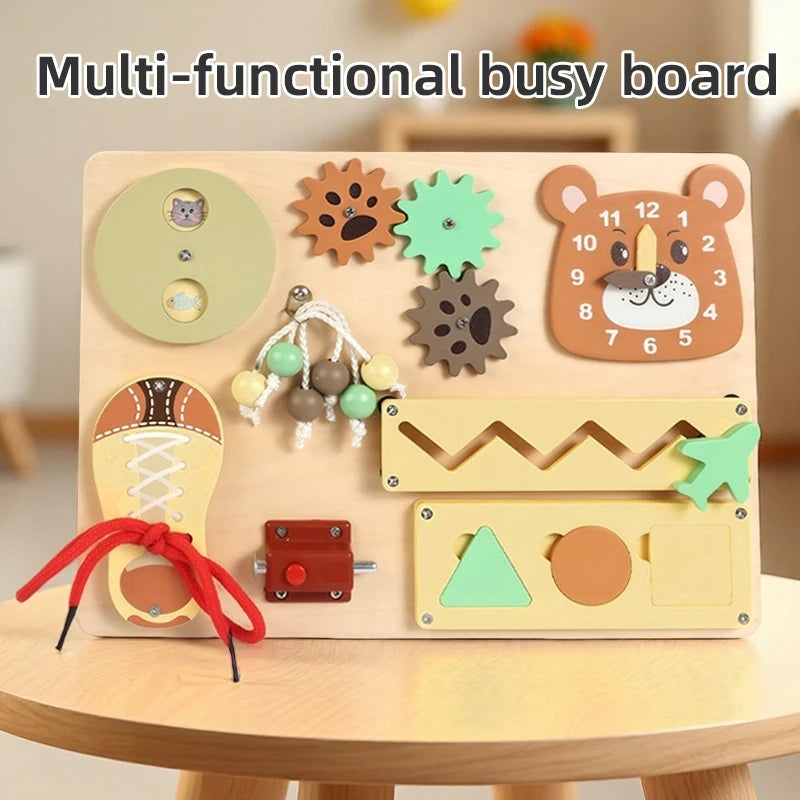 Kid Activity Busy Board Material DIY Accessories Montessori Teaching Aids Baby Busy board Early Education Learning Skill Toy