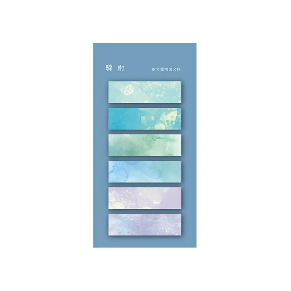 120 Sheets Morandi Color Stationery Kawaii Bookmark Posted It Sticky Notes Paper Sticker Index Memo Pad