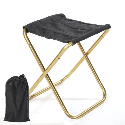 Outdoor Aluminium Alloy Portable Folding Picnic Camping Stool MIni Storage Fishing Chair Ultralight