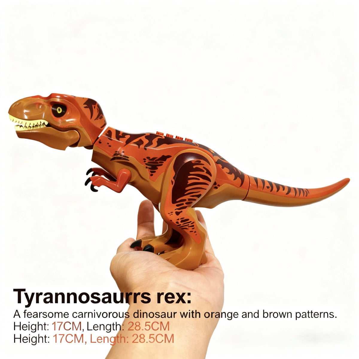 Jurassic Tyrannosaurus Rex Spine Predator Spinosaurus DIY Dinosaur building block Educational Toy gift STEM Learning for kids