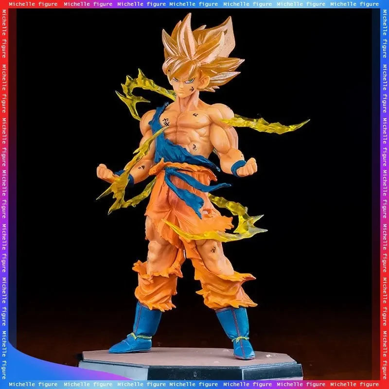 Hot Dragon Ball  Son Goku Super Saiyan Anime Figure  Goku DBZ Action Figure Model Gifts Collectible Figurines for Kids
