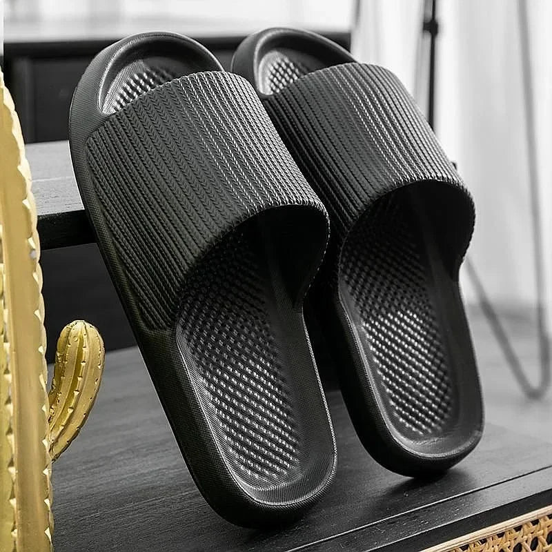 Thick Platform Bathroom Slippers Women Fashion Soft Sole EVA Indoor Slides Non-slip Summer Sandals 2024