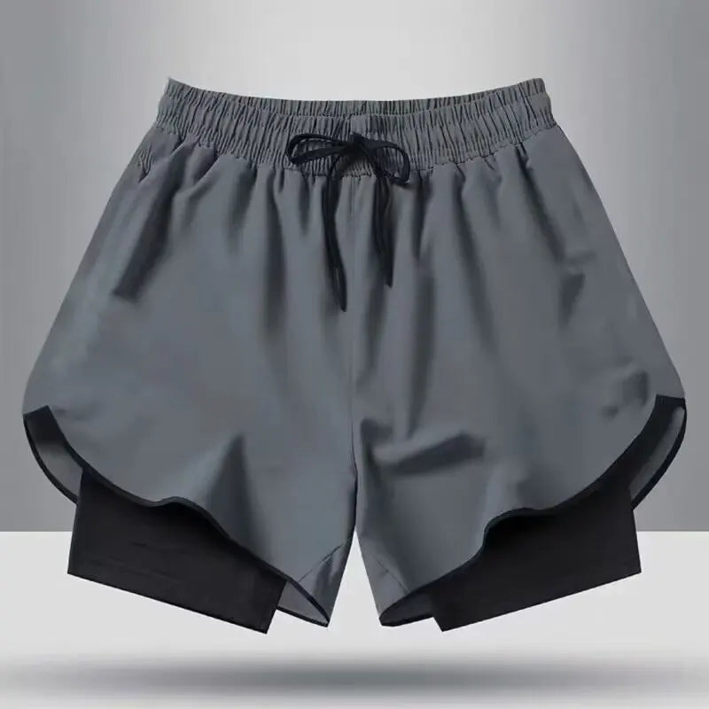 New Summer Men's Sports Shorts Quick Dry Breathable Beach Jogging Single Layer Breathable Shorts Training Basketball Apparel Gym