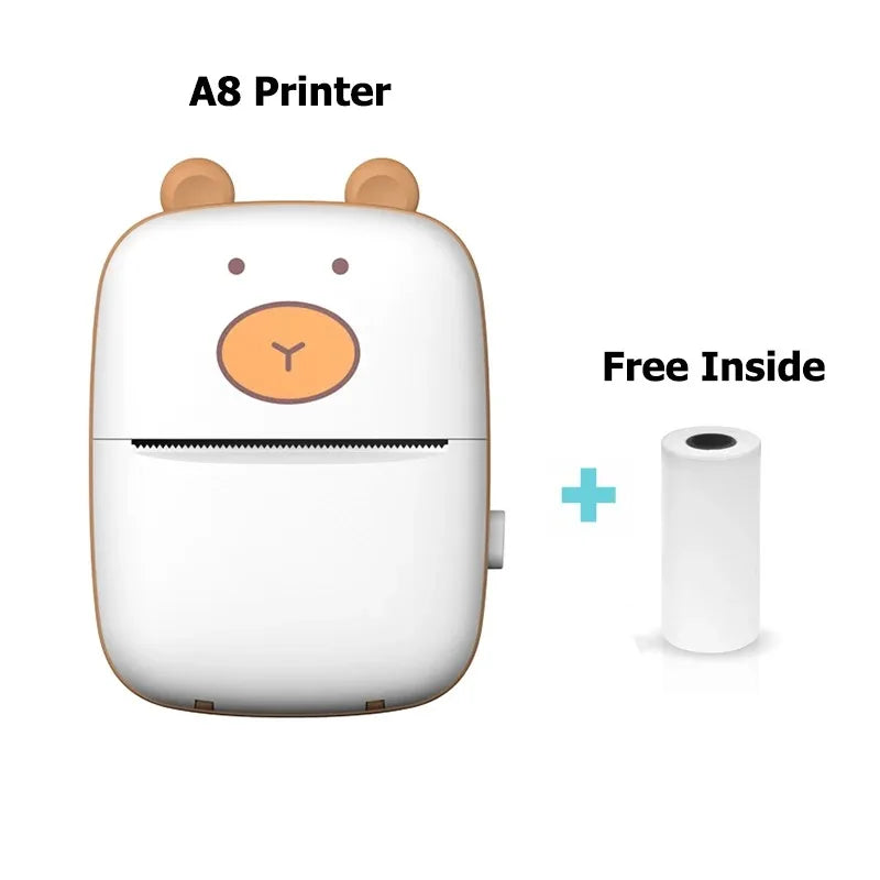 Mini HD Portable Label Thermal Printer Endurance Bluetooth Printer for Student Error Title Note Wrong Pocket Inkless Printing