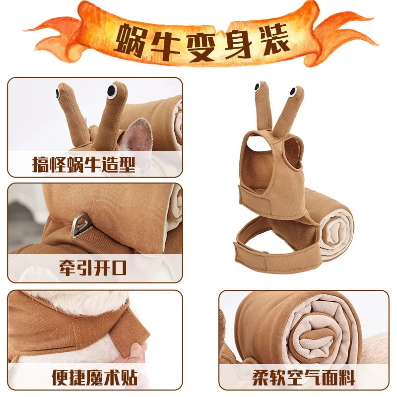 Cat and snail headgear Halloween costume dog transformation outfit cross-border party funny pet dog decoration