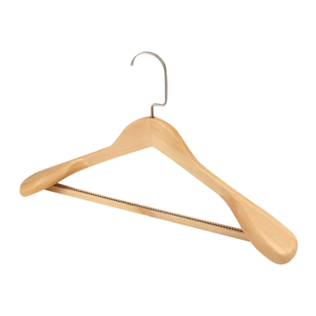 High-Grade Wide Shoulder Wooden Plastic Hanger Suit Hanger Seamless Clothe Hanger Wardrobe Storage Rack Household Hanger Quality