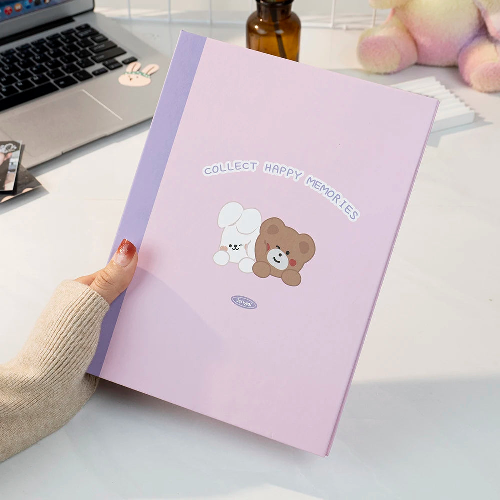 Sharkbang A5 Binder Ring Hard Cover Composition Collect Book Journal Refills Loose Leaf Bandage Postcards Sticker Organizer
