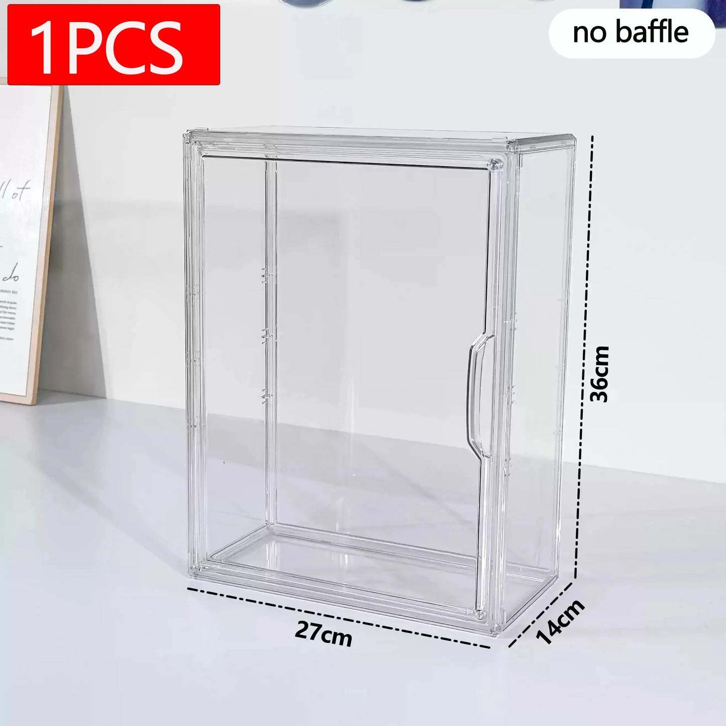 New Labubu Storage Box Transparent Acrylic Display Boxes Dustproof Doll Figure Blind Box Organizer Cabinet Display Stand