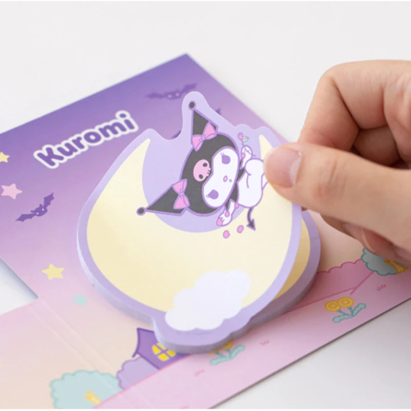Trendy Sound Sanrio kawaii stationery Double-layer post-it notes hello kitty office notes sticky sticky notes korean kuromi
