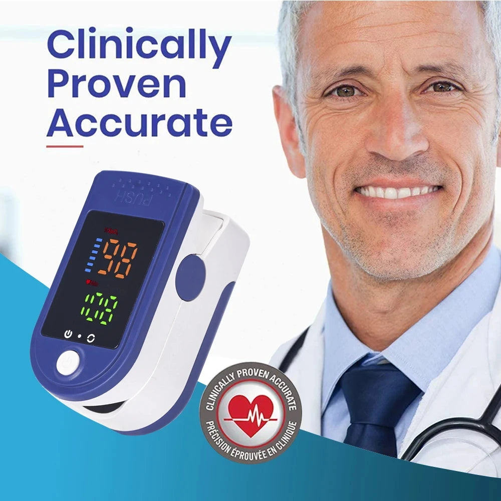 Household Medical Thermometer Digital Ear Fever Thermometer for Baby Kids Adults,Portable Finger Pulse Oximeter Health Care