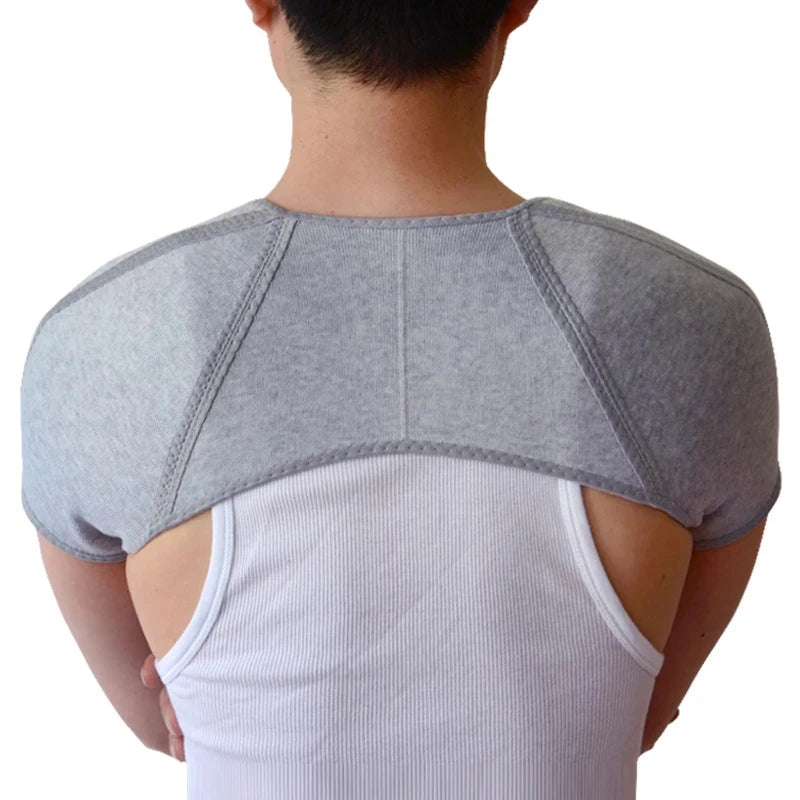 Back Support Shoulder Guard Brace Retaining Straps Posture Sport Injury Back Pad Belts Keep Warm Portable Comfortable 1Pcs