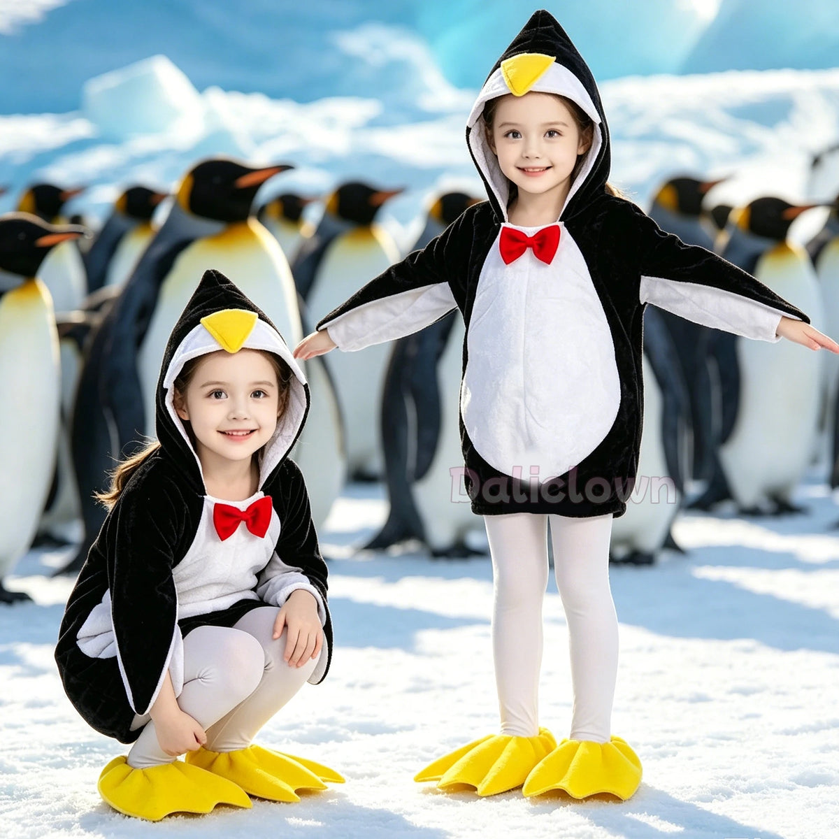 Baby Kids Penguin Costume Halloween Outfit Child Girl Animal Theme Birthday Party Dress Clothing New Year Xmas Christmas Gift