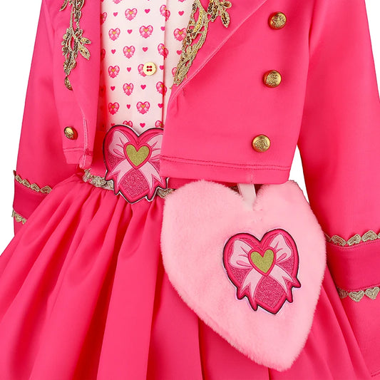 2026 New Girls Heir Dress Halloween Dress Up Costume 2ps Children's Cosplay + Wig Graduation Prom Puffy Dress
