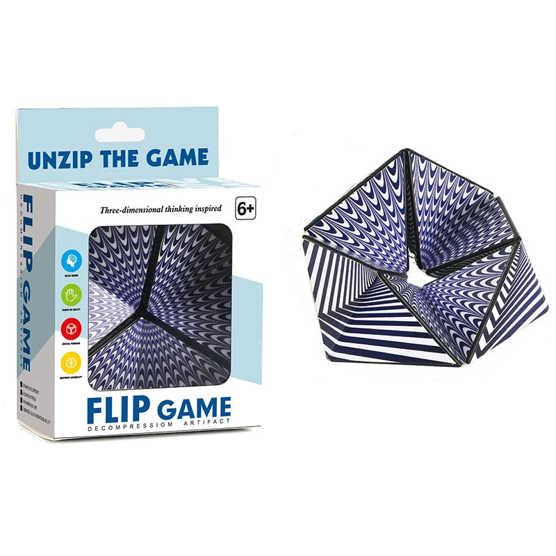3D Stereo Geometry Magic Cube Versatile Unlimited Decompression Tool Children Puzzle Office Stress Relief Educational Toy