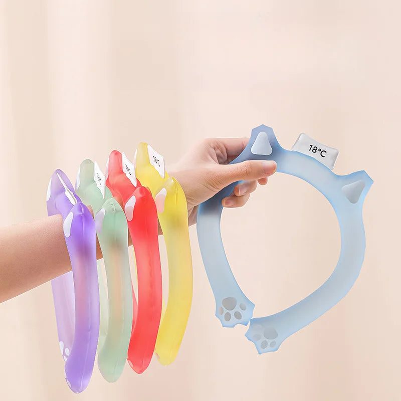 Sunstroke Prevention and Cooling Tool Outdoor Sports Cooling Ring Summer Comfort PCM Cold Collar Beach Travel Essentials