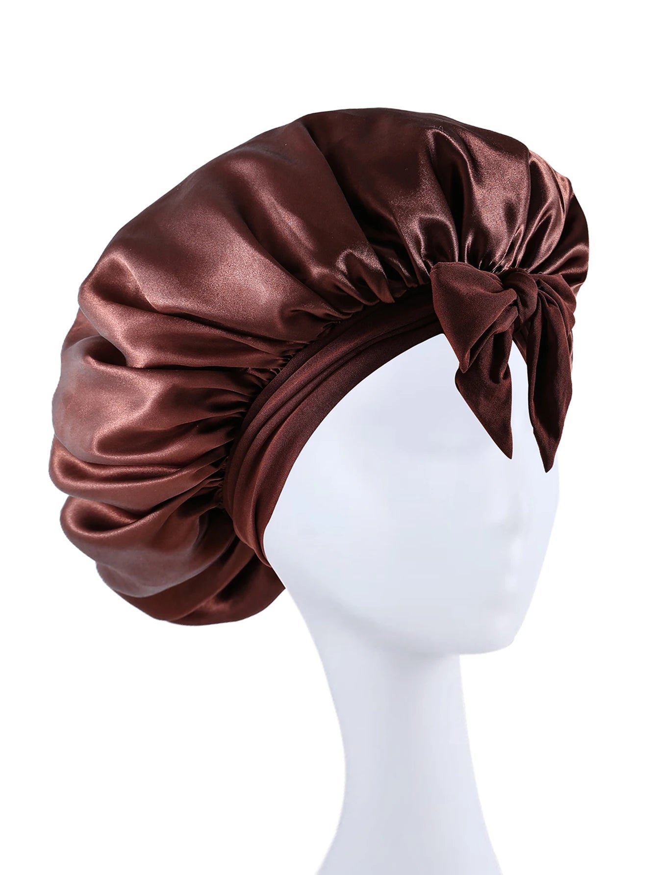 Silk Bonnet for Sleeping Women Satin Bonnet Hair Bonnet night sleep cap scarf wrap for curly hair With Tie Band for Curly Ha