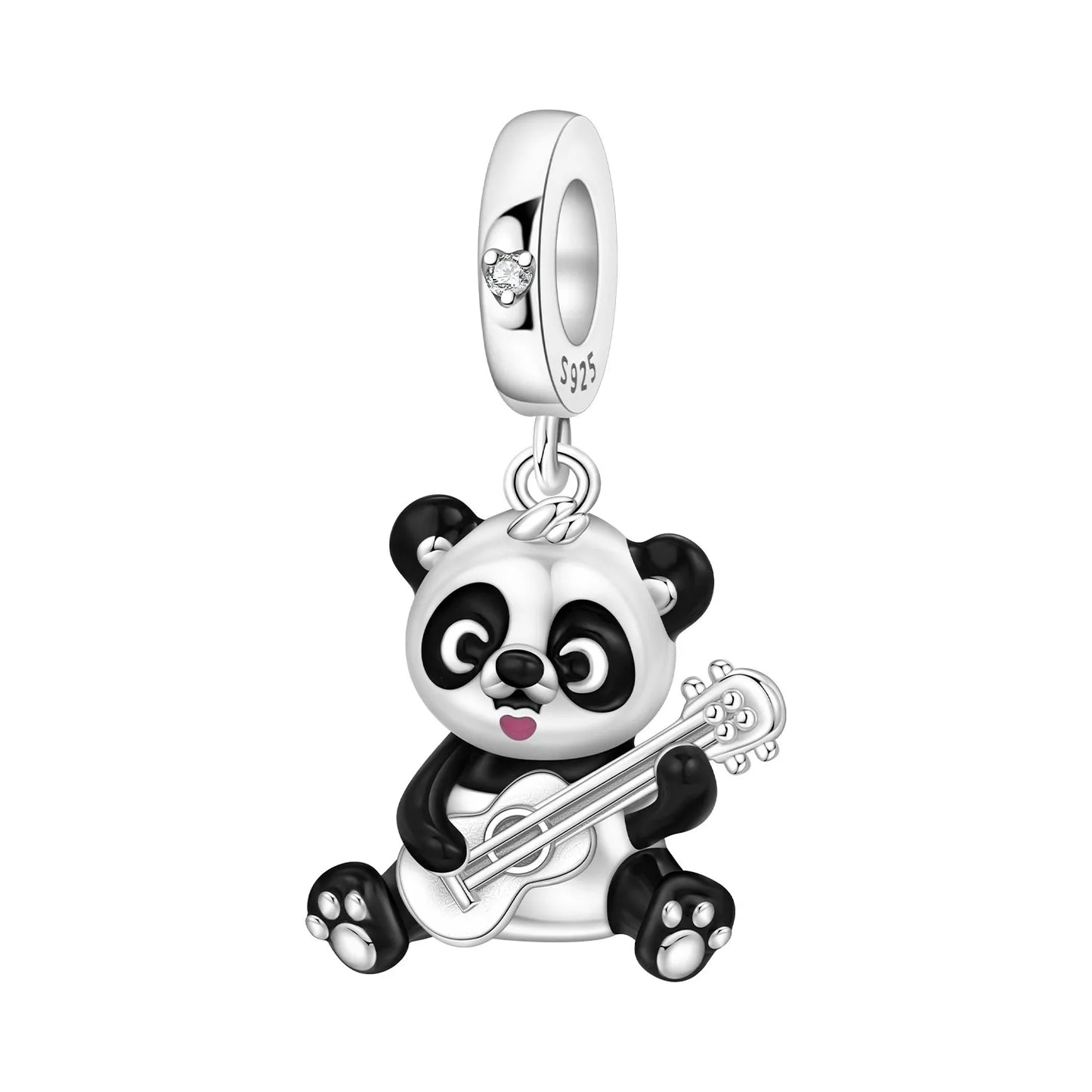 MISEFF Original S925 Sterling Silver Charm Adorable Animal Cute Panda Bead Pendant Charm Fit Bracelet DIY Jewelry Making Gifts