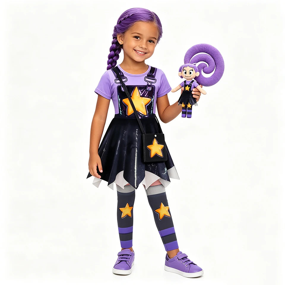 New Horror Adventure Game Poppy Girls Outfits Halloween Cosplay Lily Pretend Play Children's Costume Carnival Party Kids Clothes
