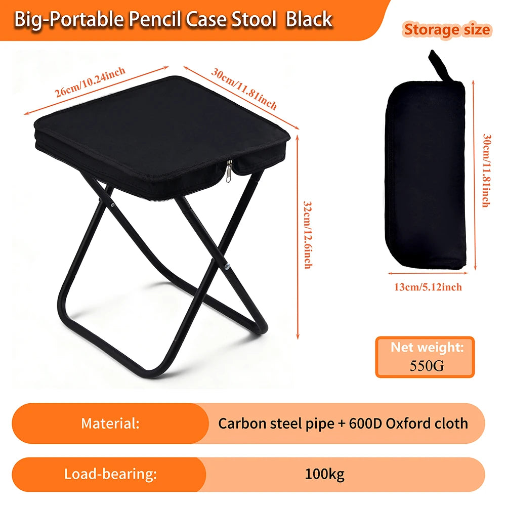Camping Folding Chair Camptool Handheld Stool Lightweight Beach Fishing Chair For Outdoor Hiking Climbing