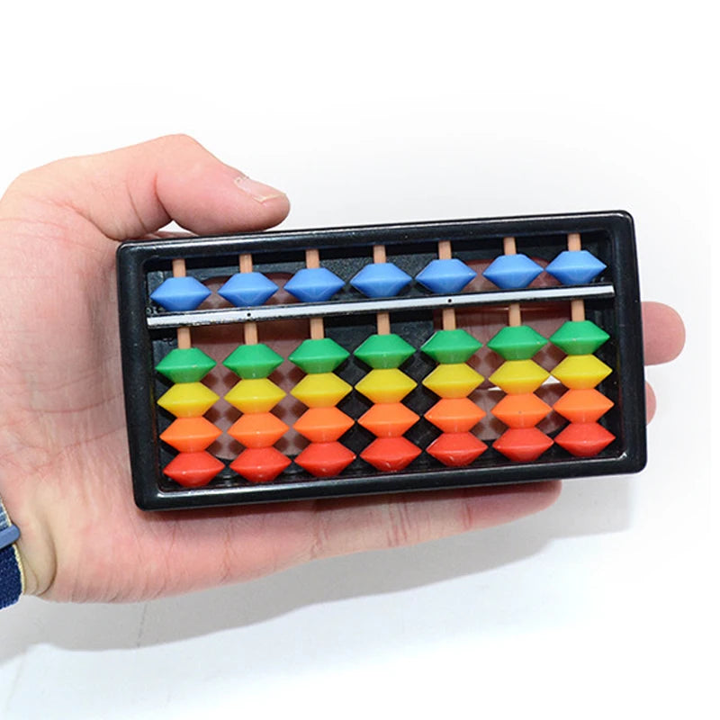 7/9/11/13/15/17 Column Plastic Montessori Math Toy Arithmetic Digits Abacus Soroban Calculating Tool Color Beads Kid Teaching