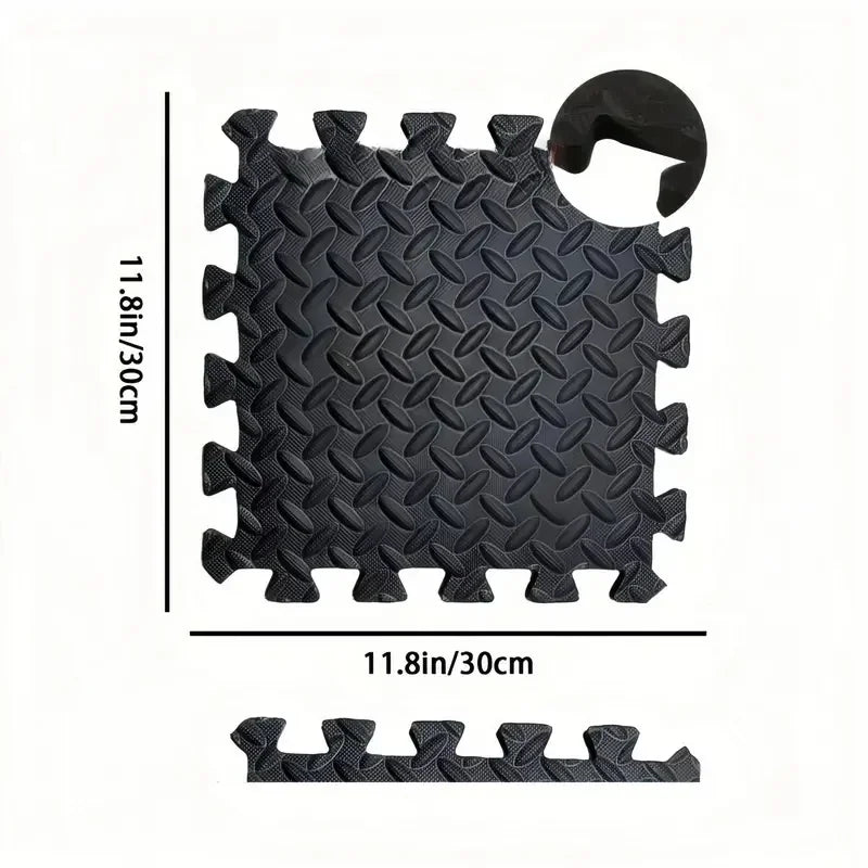 4-20PCS Home Gym Stitched Activity Mat EVA Foam BPA Free Waterproof Floor Mats Non-slip Quiet Kids Activity Play Mats Home Decor