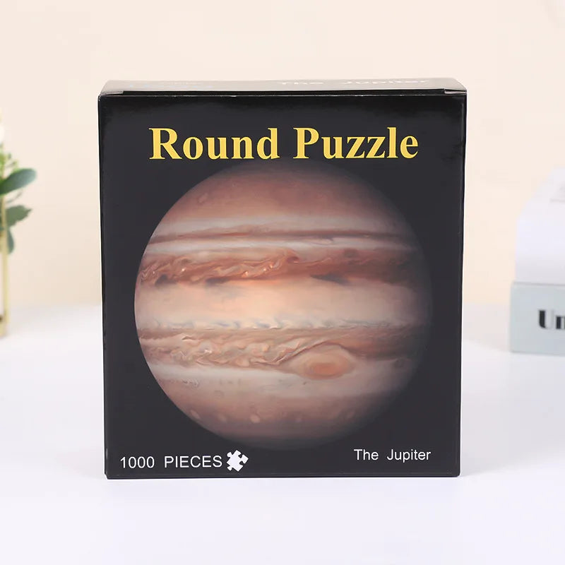 Adult Puzzle 1000 Pieces Challenge Games Learning Educational Puzzle Toys Moon Puzzle Rainbow Starry Space Traveler Flat Puzzle