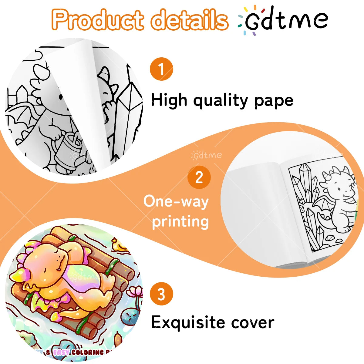 SPEND THE DAY WITH DRAGON Coloring Book for Adult Relieve Stress Kill Time DIY Painting Drawing Book Kids Educational Toys